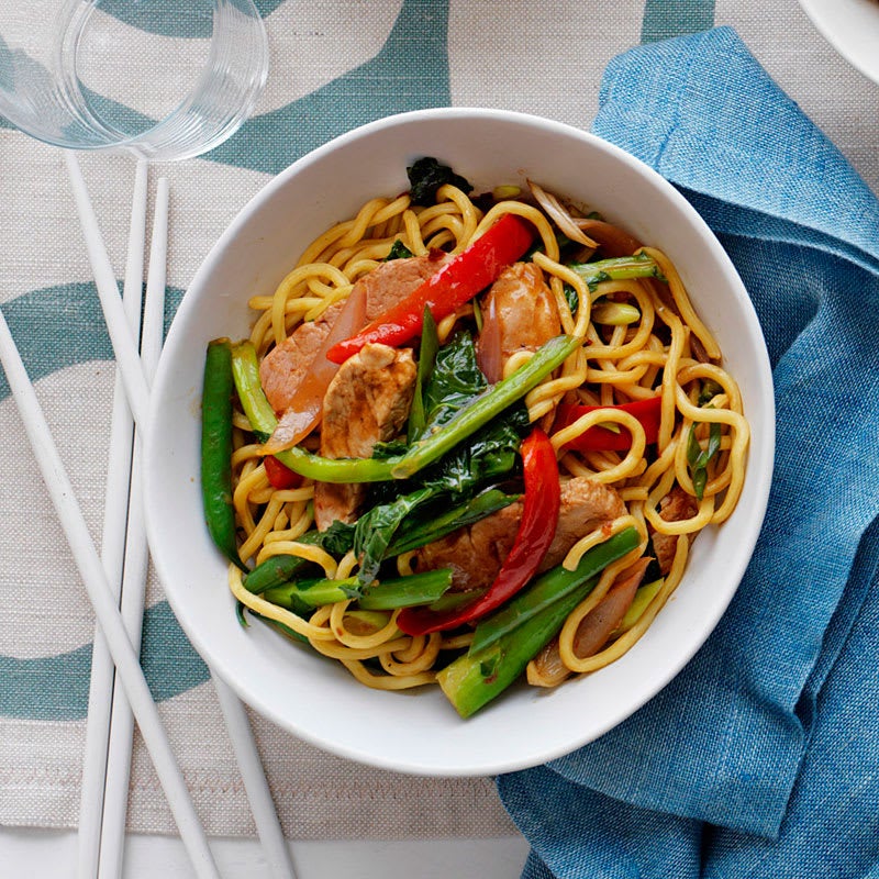 Photo of Hoisin and chilli pork with hokkien noodles by WW