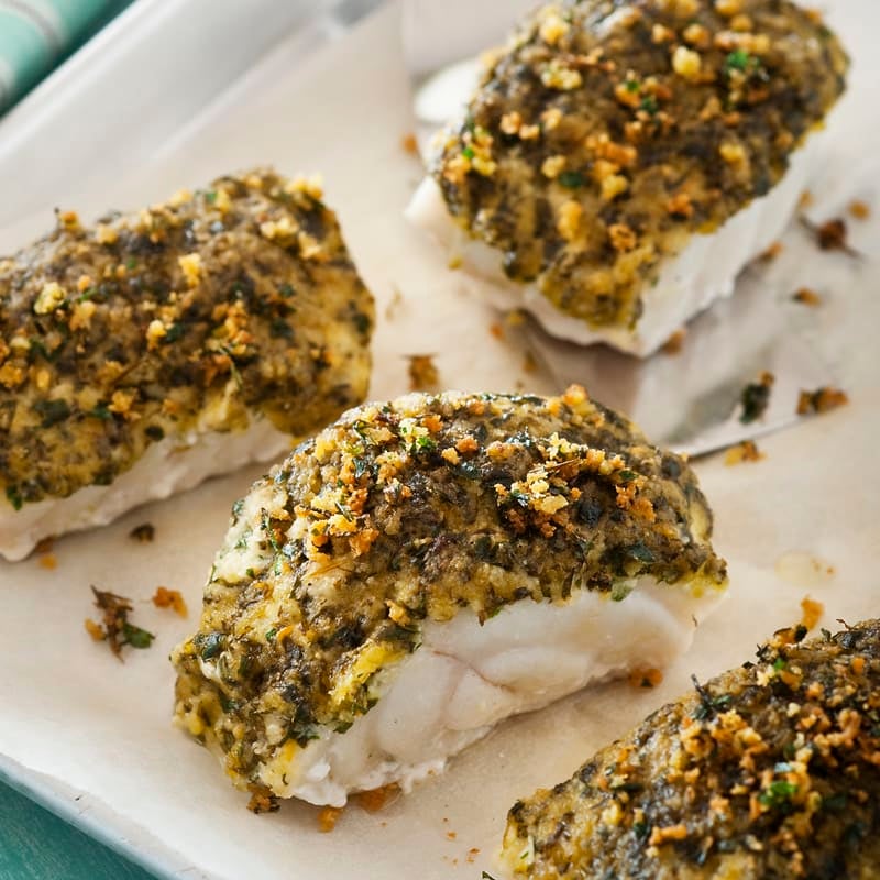 Photo of Chive and parsley herb-crusted fish by WW