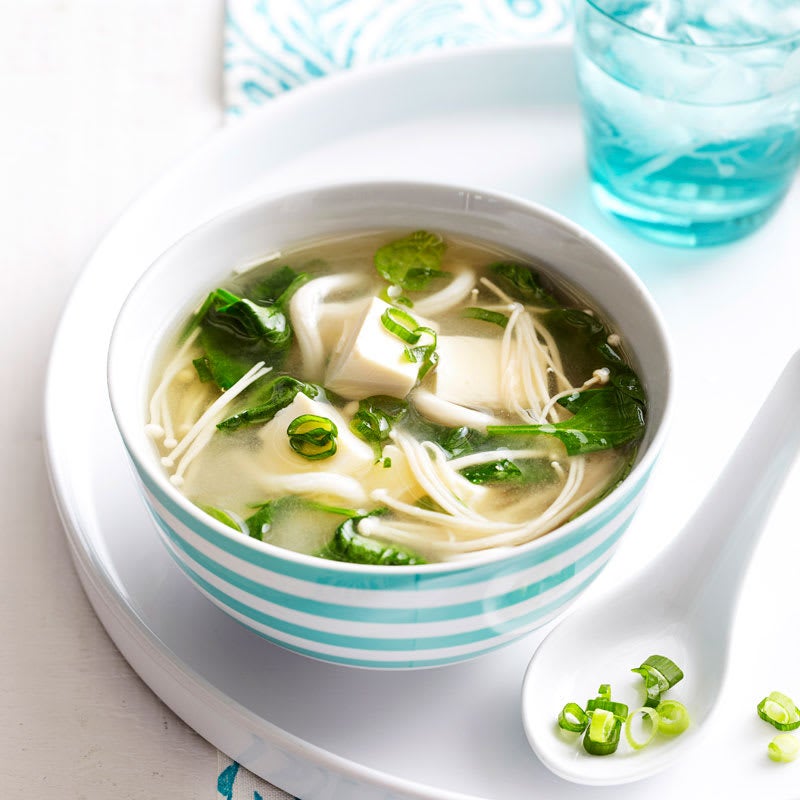 Photo of Miso, tofu, spinach and noodle soup by WW