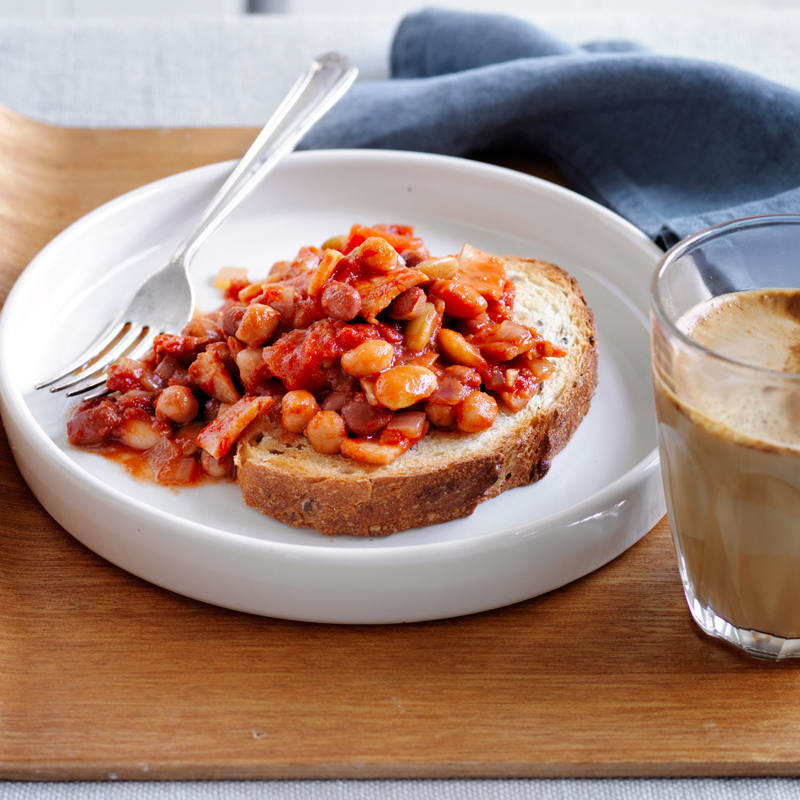 Photo of Spicy braised beans on toast  by WW