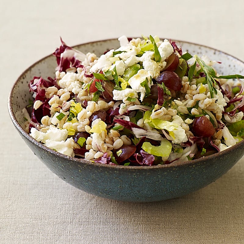 Photo of Farro Salad with Grapes, Goat Cheese & Tarragon Vinaigrette by WW