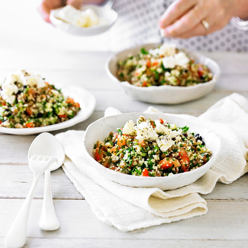 Photo of Couscous and lentil tabouli with creamy feta by WW