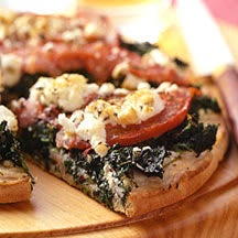 Photo of Spinach, tomato and feta pizza by WW