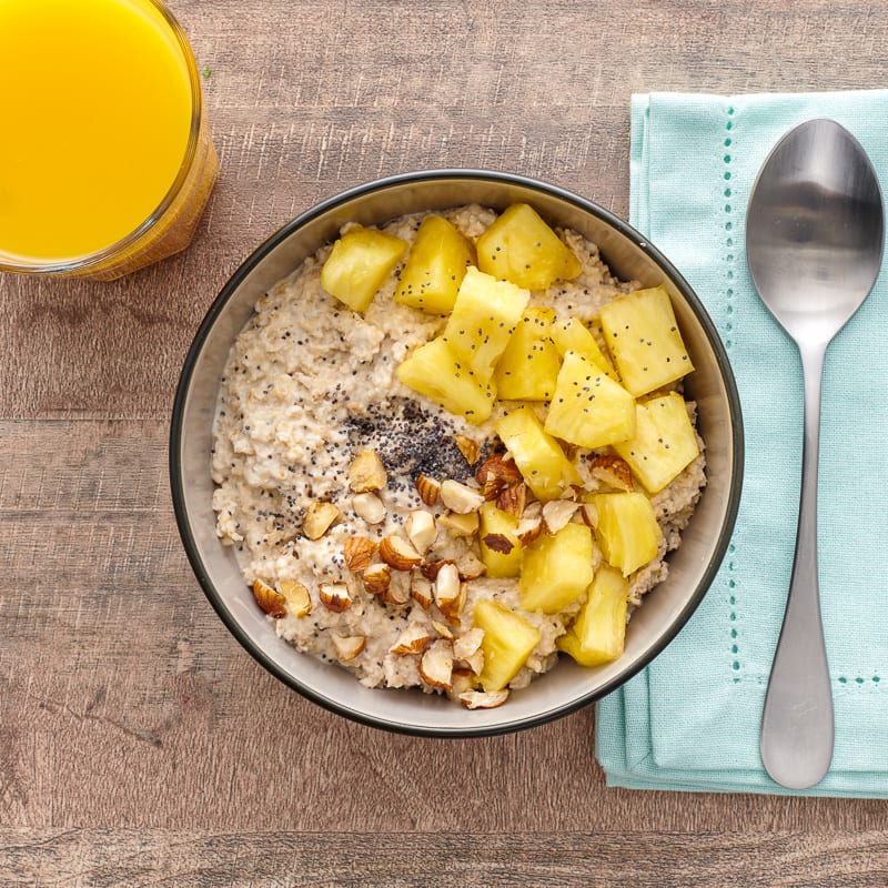 Photo of Oatmeal with coconut, chia and pineapple by WW