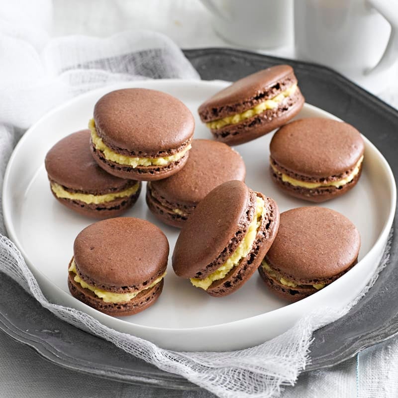 Photo of Chocolate and salted caramel macarons by WW