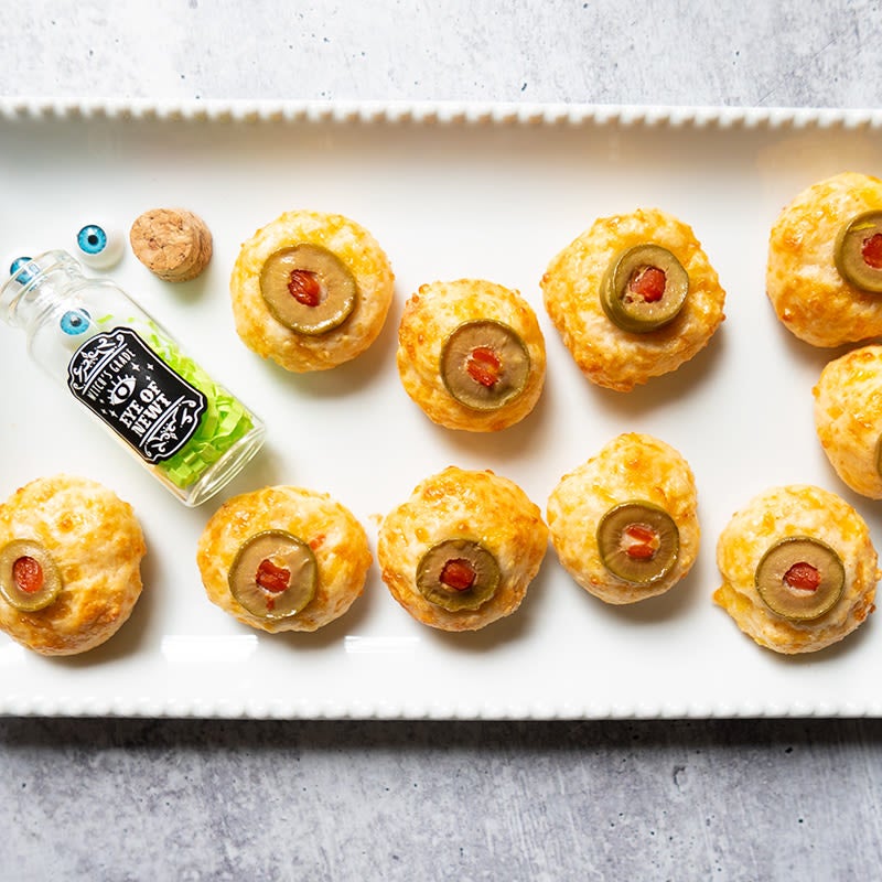 Olive “Eyeball” Cheese Puffs | WW USA | 1 Personal Point