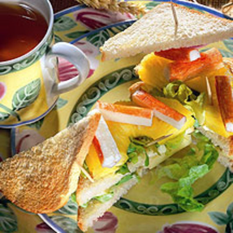 Club sandwich ananas / surimi | Recette Minceur | WW France