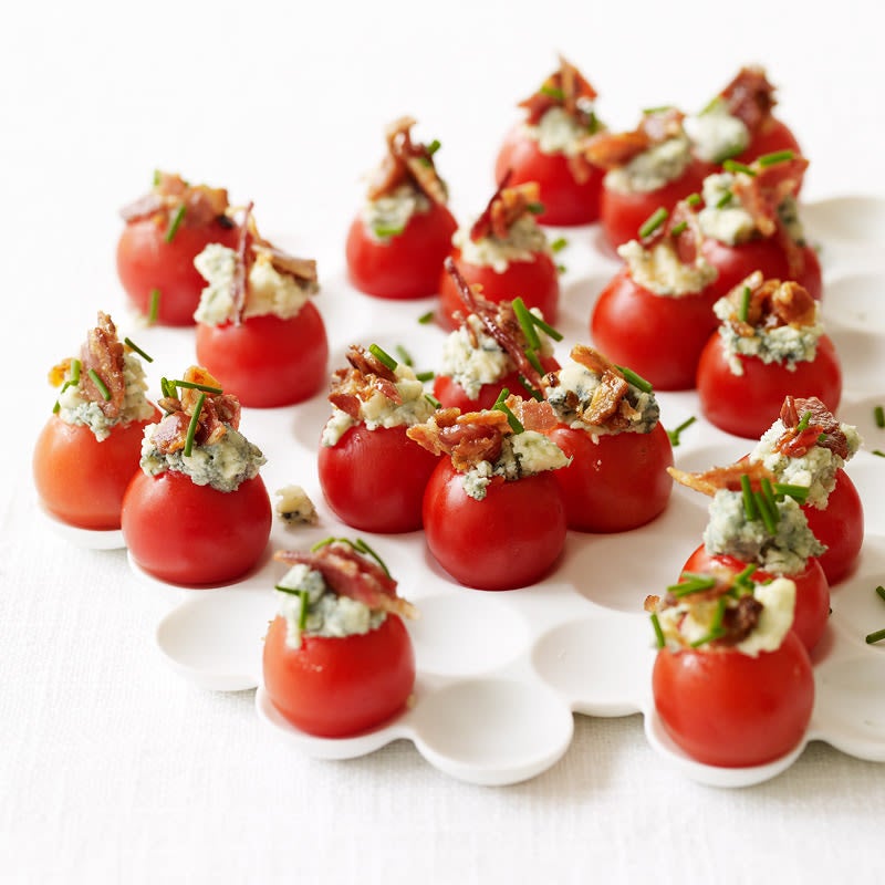 Cherry Tomatoes Stuffed with Blue Cheese & Bacon | Recipes | WW USA