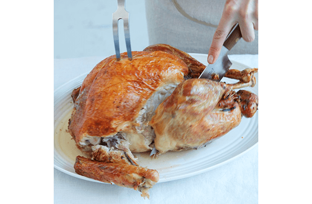 How to carve a turkey step 2
