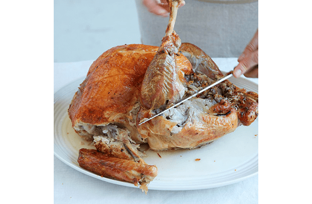 How to carve a turkey step 4