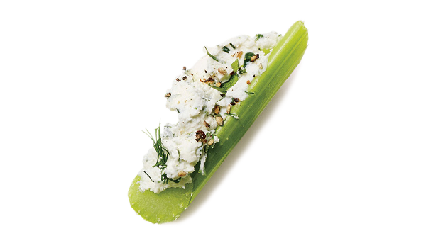 Celery Stuffed with Herbed Goat Cheese