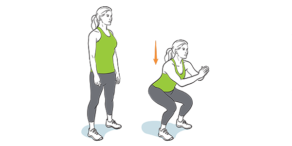 How to do an air squat