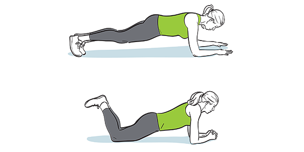 How to do a plank and modified plan