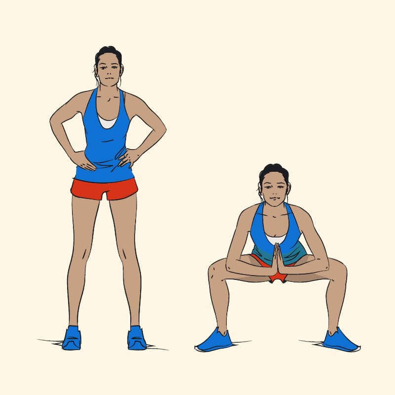 ilustração de exercícios para pernas gate swing