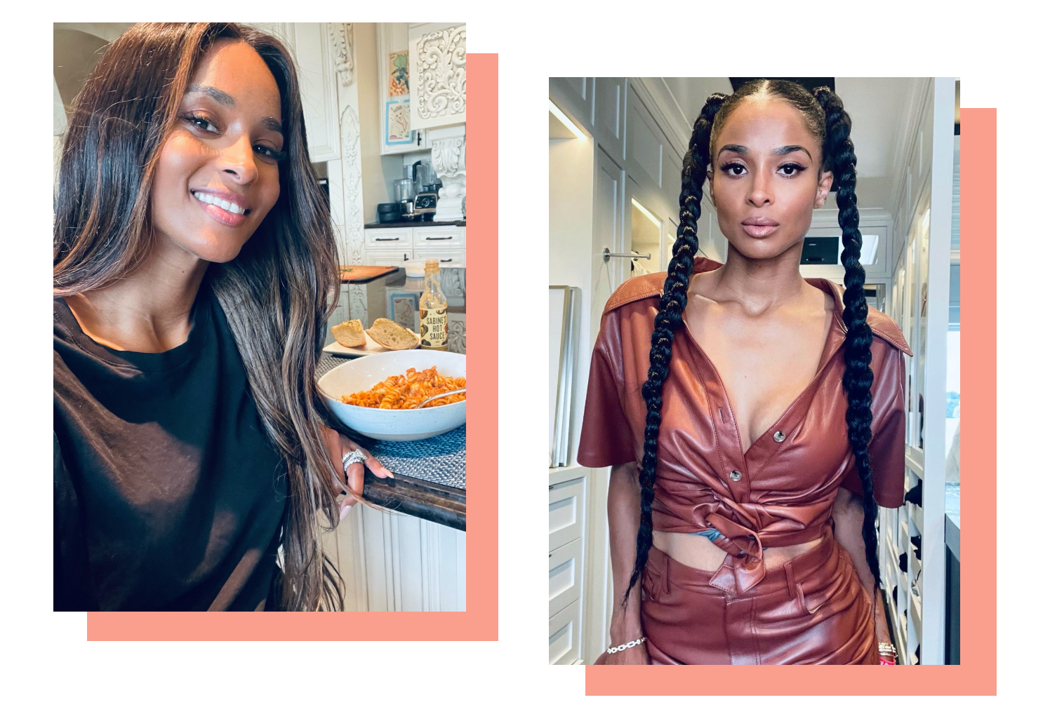 Two pictures of Ciara, WW Ambassador