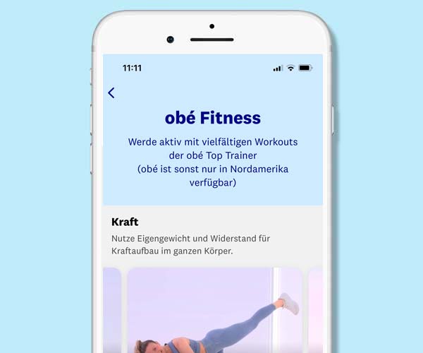 Obé Fitness-Workouts in der App
