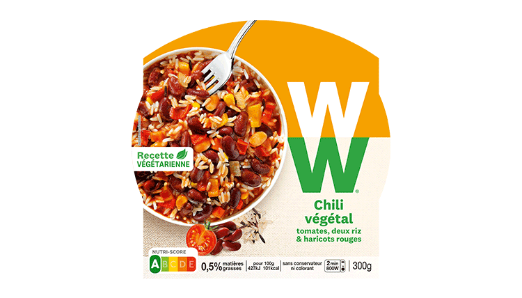 plat cuisiné chili végétal weight watchers