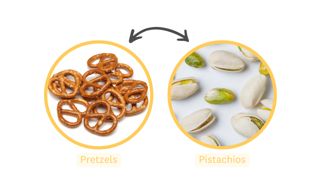 Swap Pretzels for Pistachios
