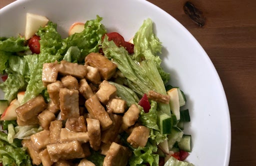 Salat mit Tofu - mariniert nach WW Rezept