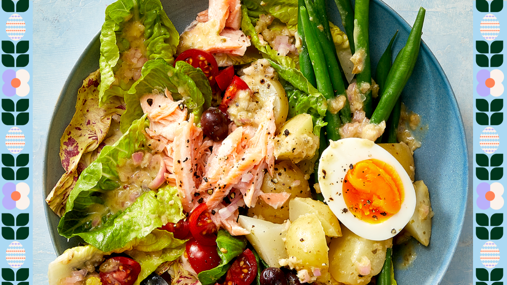 Easter Sunday Brunch Recipe: Salmon Niçoise salad with lemon-caper dressing