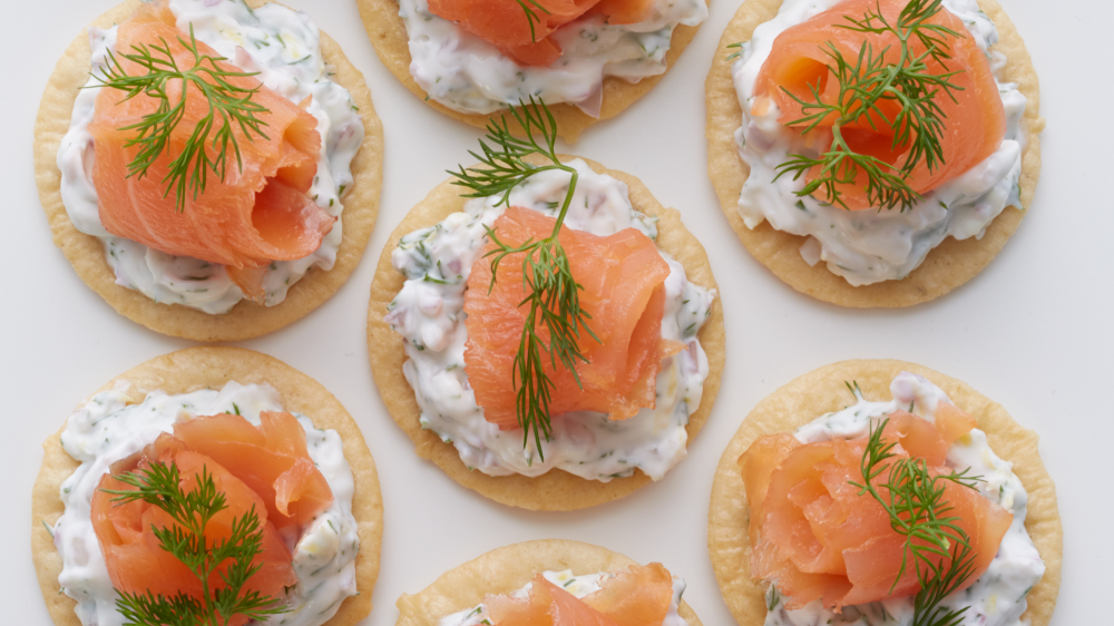 Passover Seder Recipe: Smoked salmon and cream cheese matzo