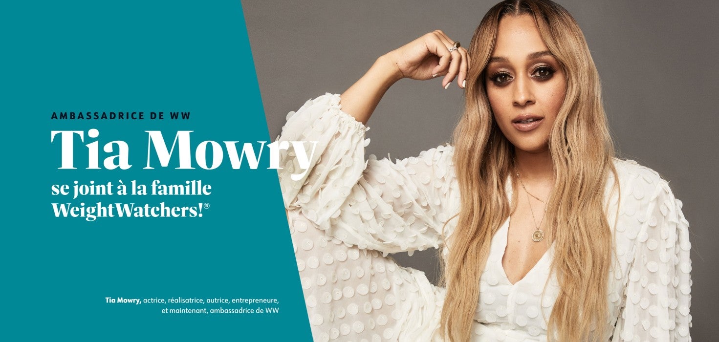 WW Ambassador Tia Mowry, who is also an actress, producer, author, and business owner
