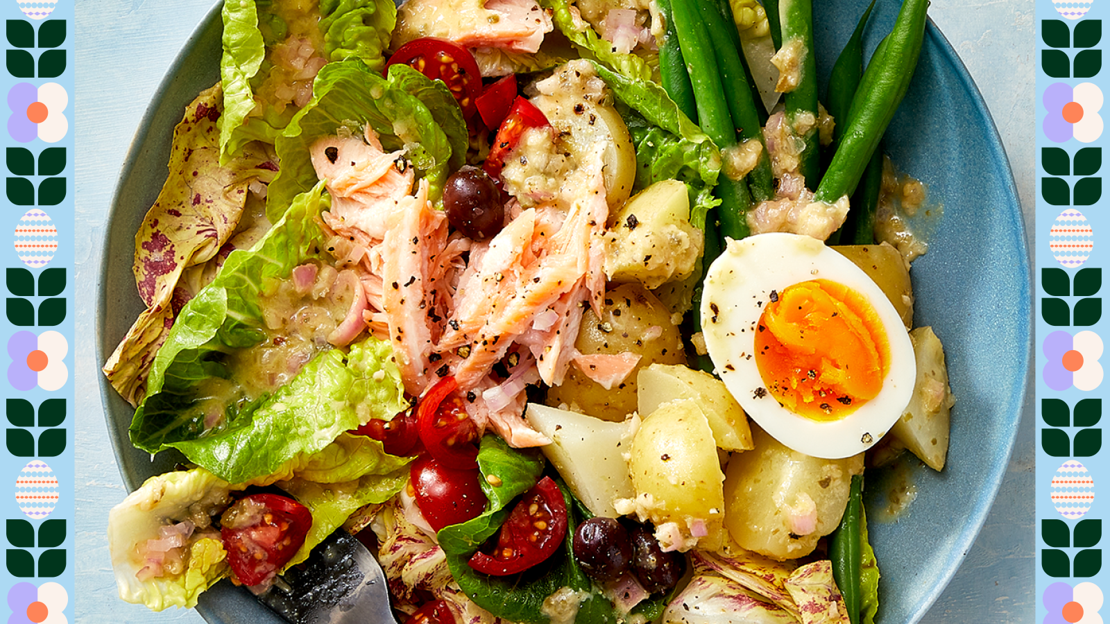 Easter Sunday Brunch Recipe: Salmon Niçoise salad with lemon-caper dressing