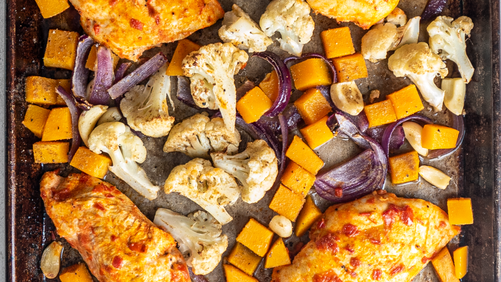 Passover Meal Idea: Harissa chicken and veggie sheet-pan dinner